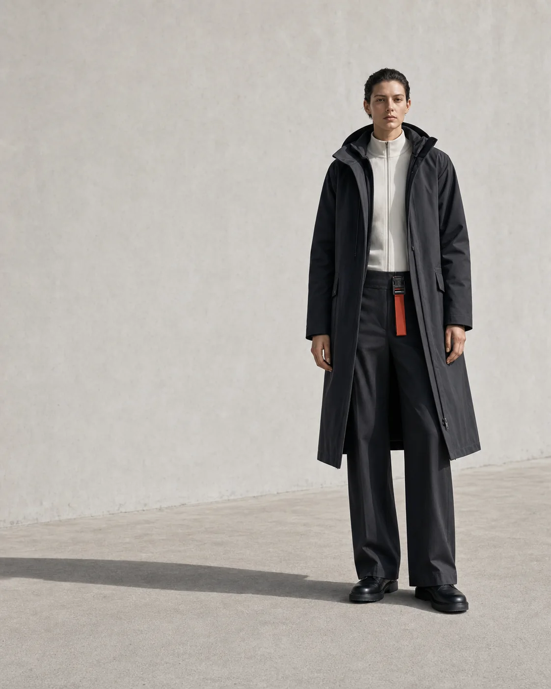 Fictional fashion editorial demonstrating the feature image treatment
